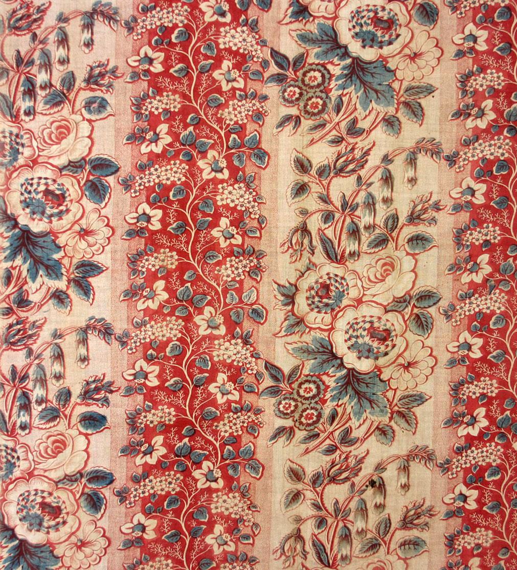 T1241 textile, printed design repeat