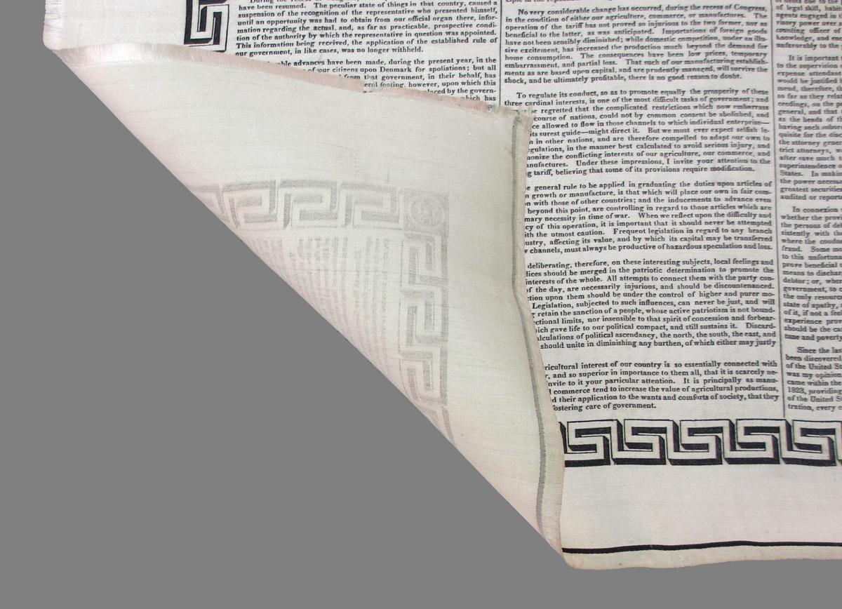 1959.0091.001 textile, printed folded corner