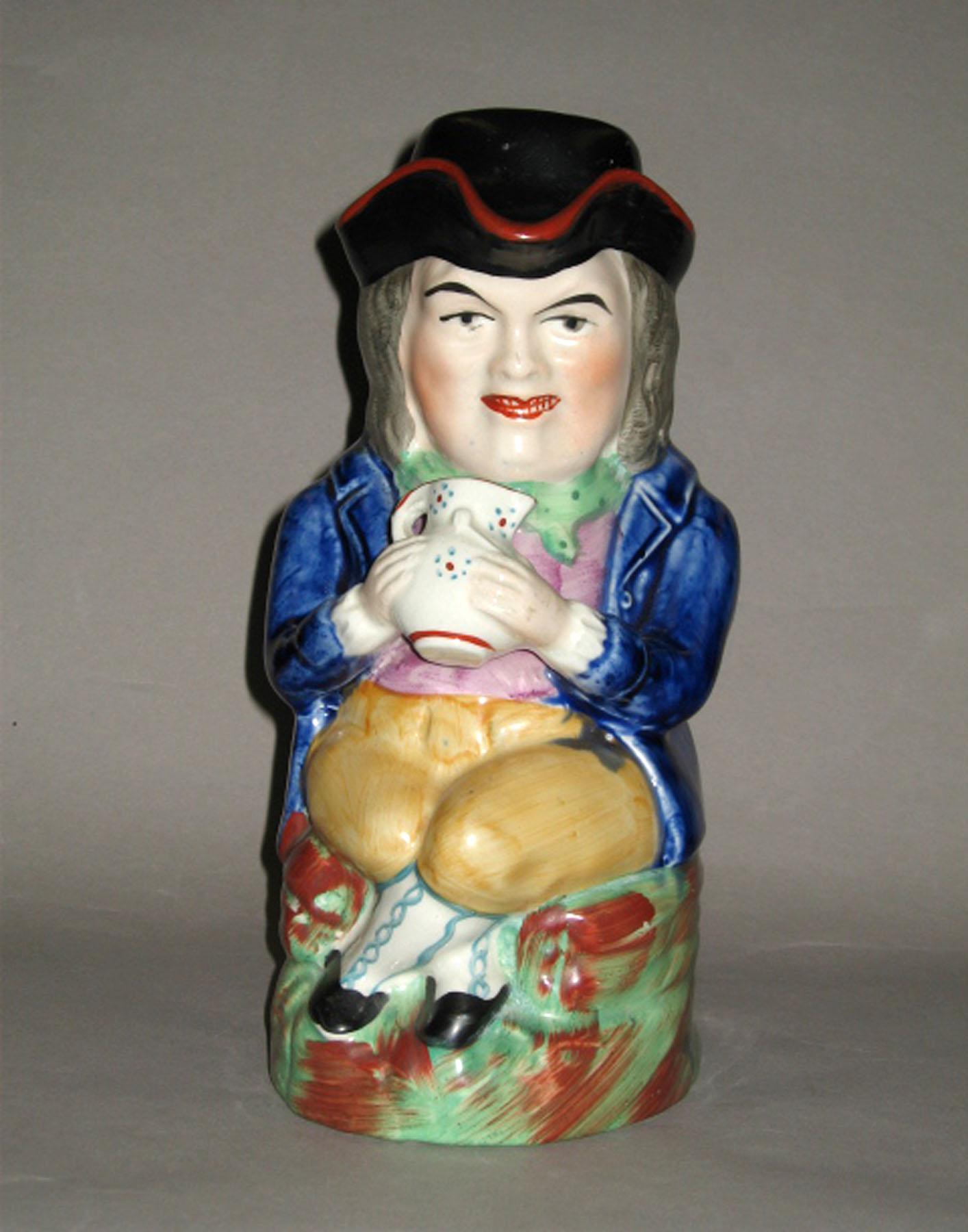1959.0094.007 A, B Porcelain Toby Jug
