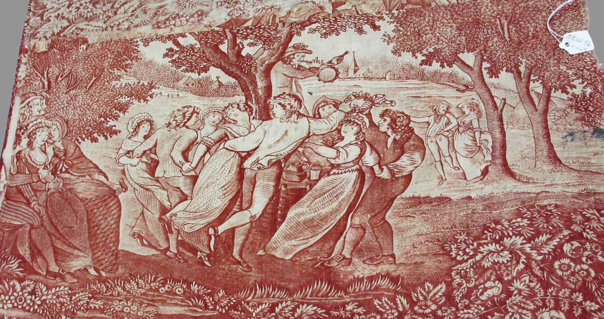 1959.0062.004 B Textile, printed, detail 1