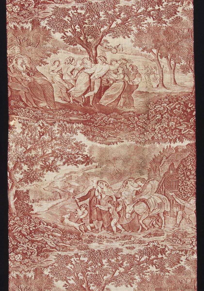 T162.3 textile, printed design repeat