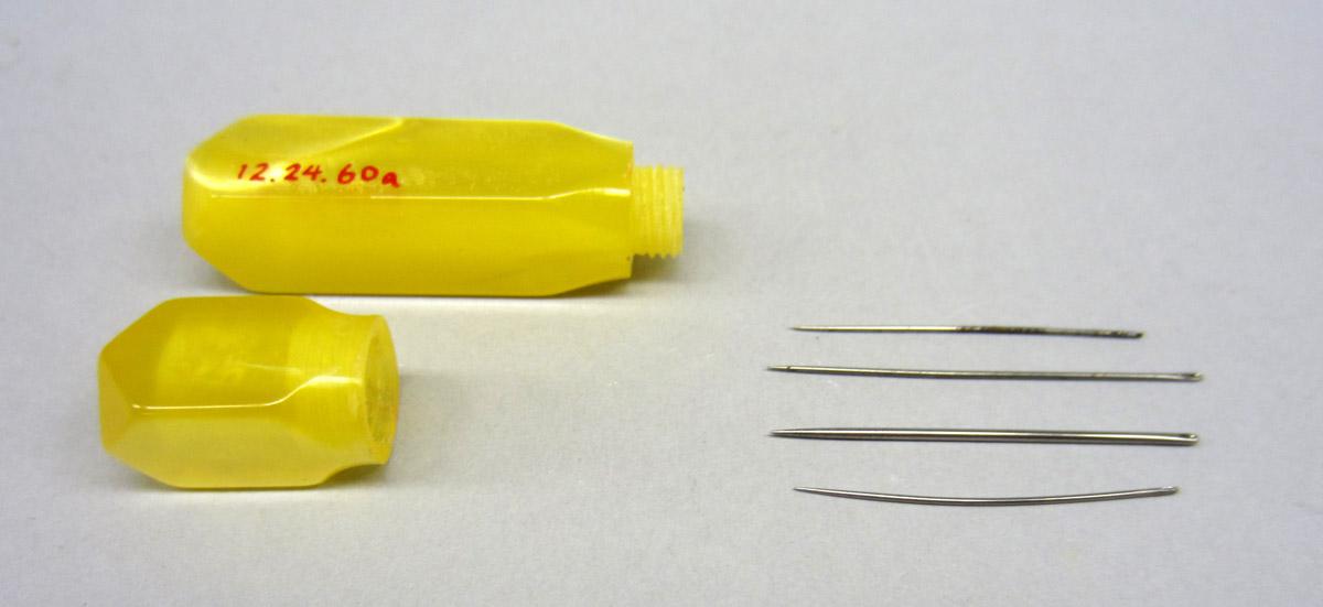 2012.0024.060 Needle case and needles, View 1 open