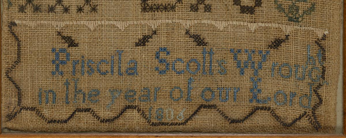 2012.0024.193 A Sampler, detail 1