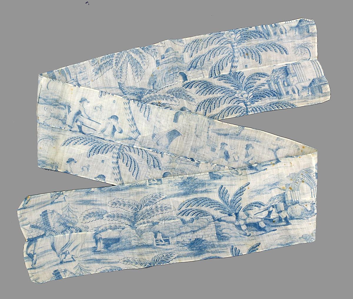1961.0013.004 Textile, printed obverse