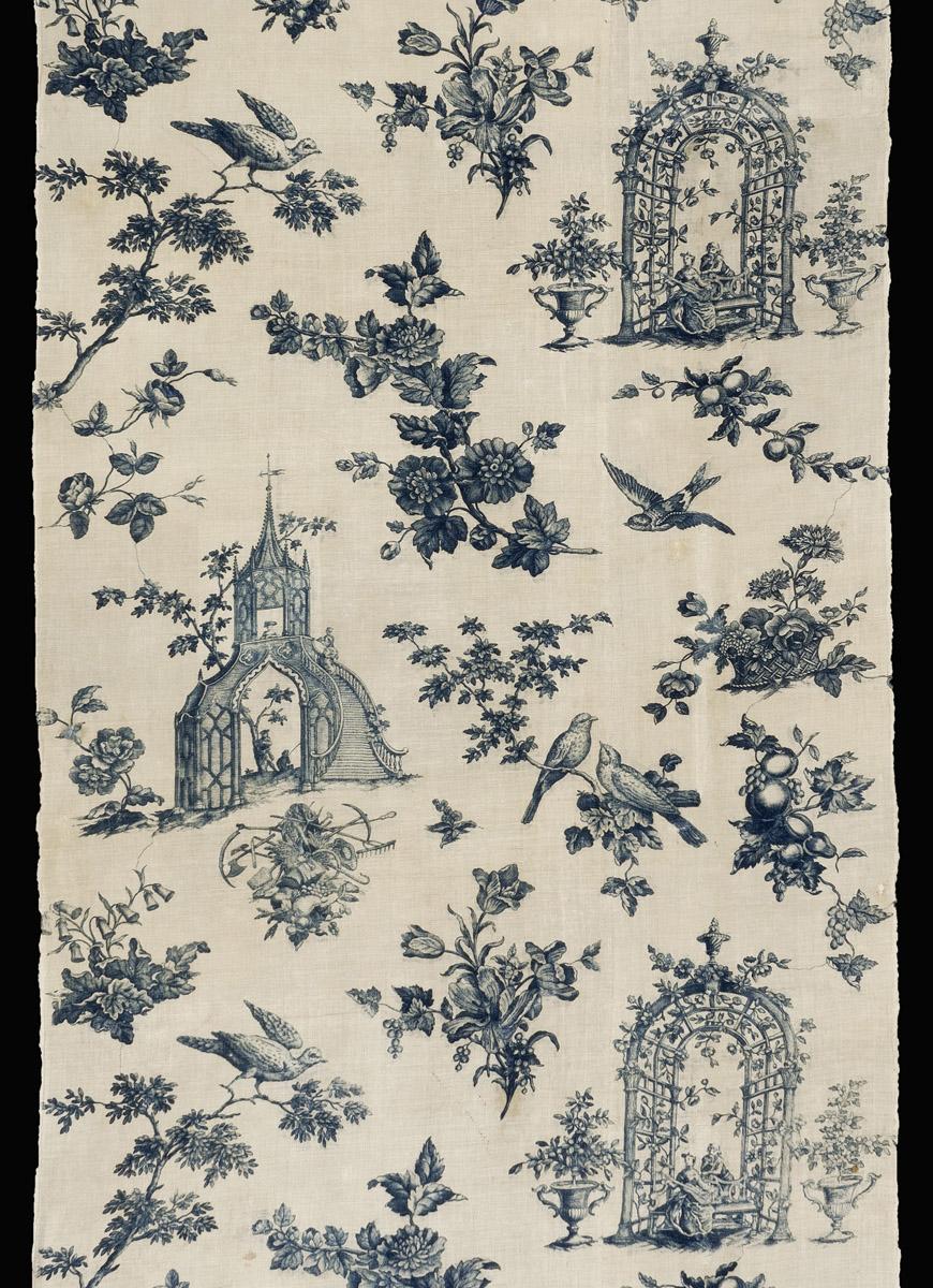1961.0109 B Textile, printed, detail 2