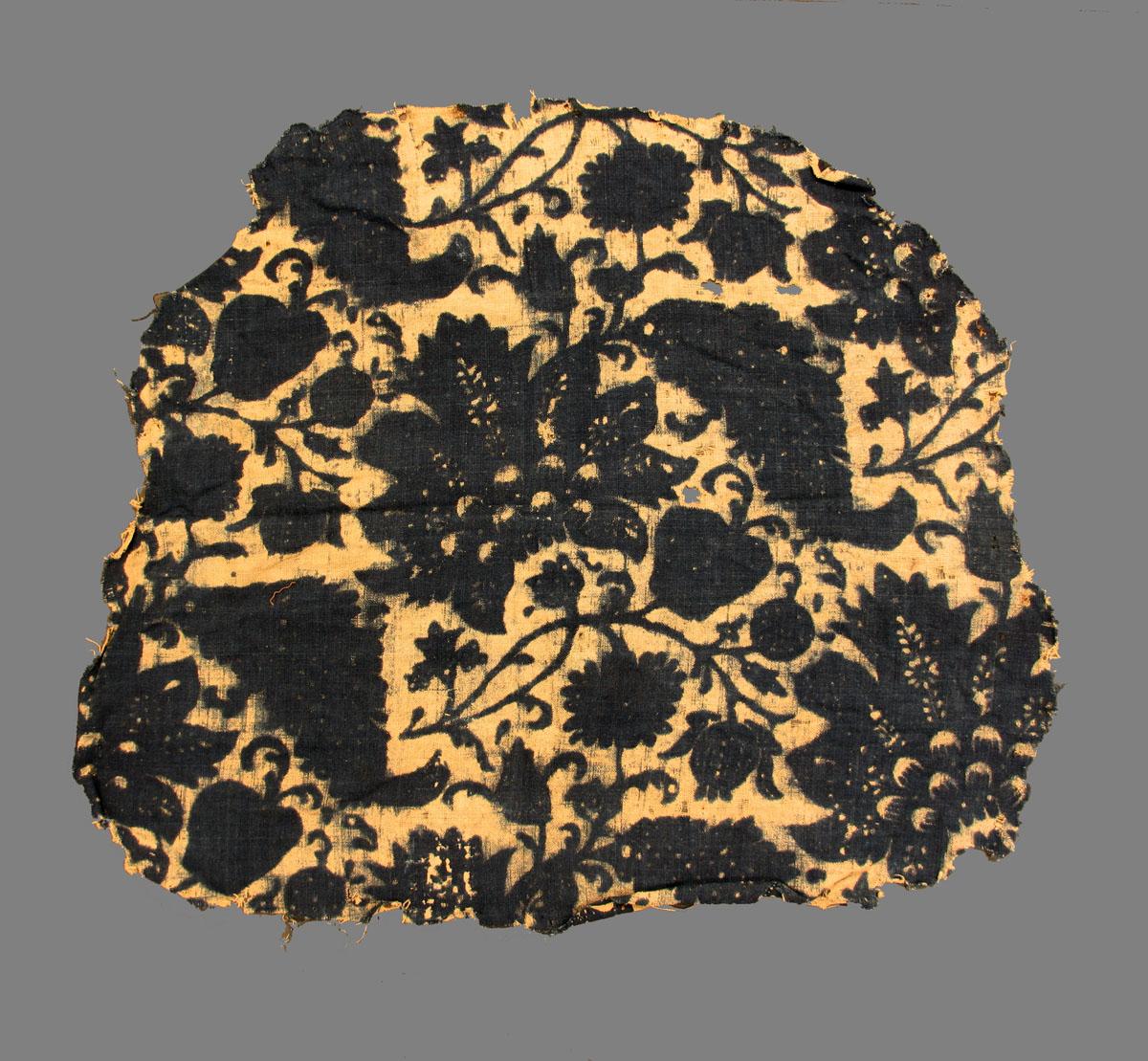 1965.0050 textile, printed reverse
