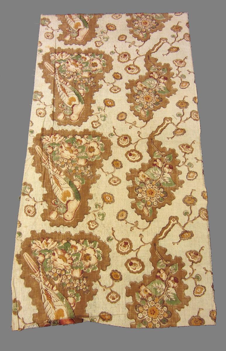 1965.0076 Textile, printed partial reverse