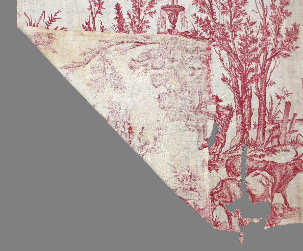 1957.0027.007 S textile, printed folded corner