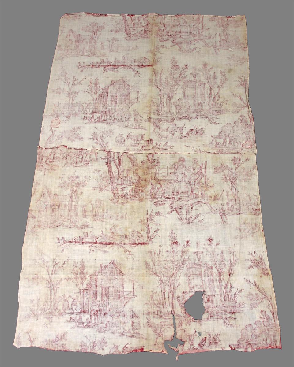 1957.0027.007 S textile, printed reverse