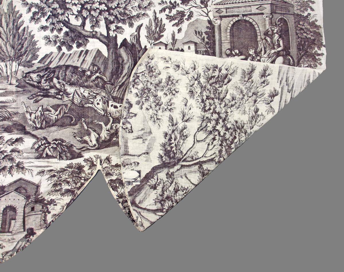 1959.0030.004 Textile, printed folded corner