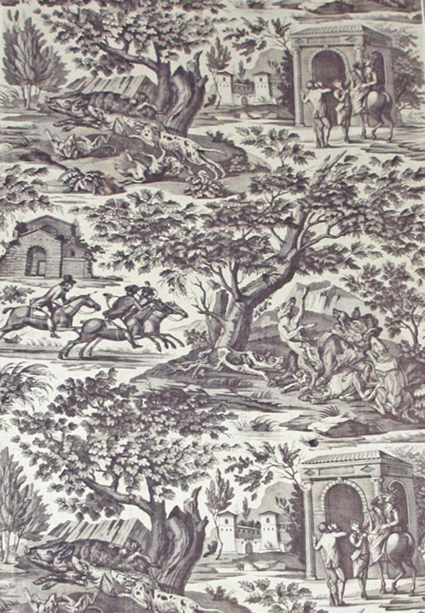 T1155 textile, printed design repeat