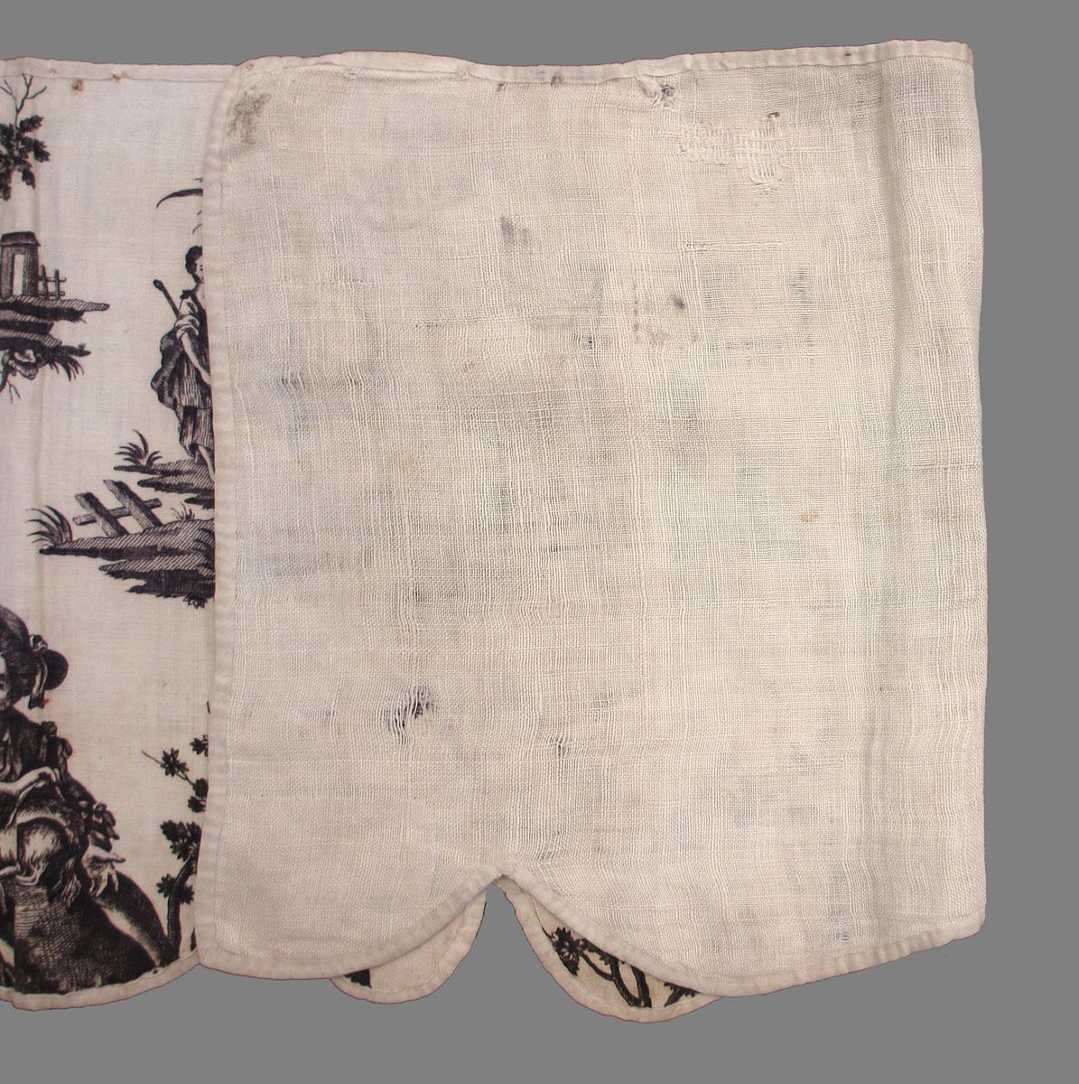 1961.0059 Textile, printed folded corner