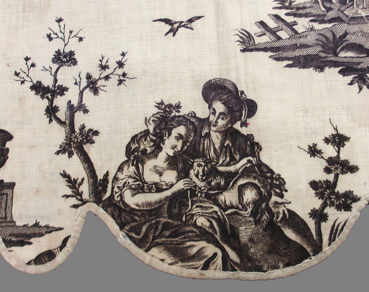 1961.0059 Textile, printed detail 1