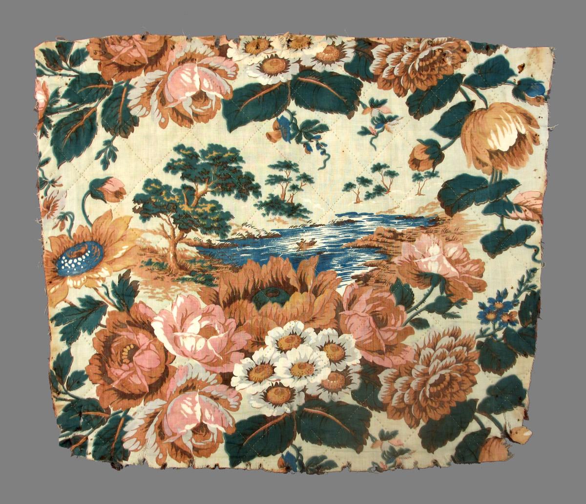 1969.3163.001 Textile, printed reverse