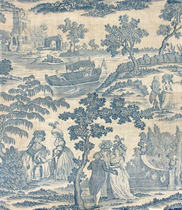 T155 textile, printed design repeat