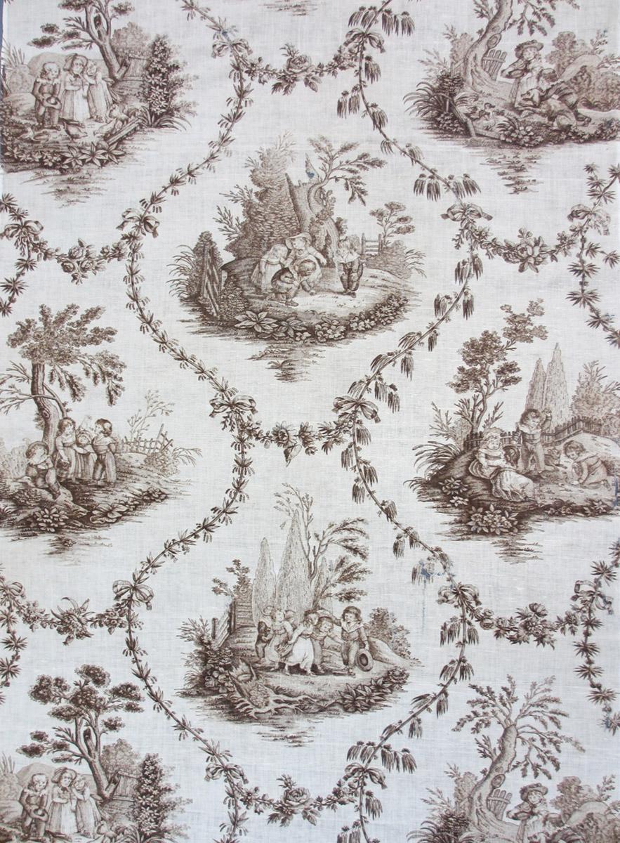 T157 textile, printed design repeat