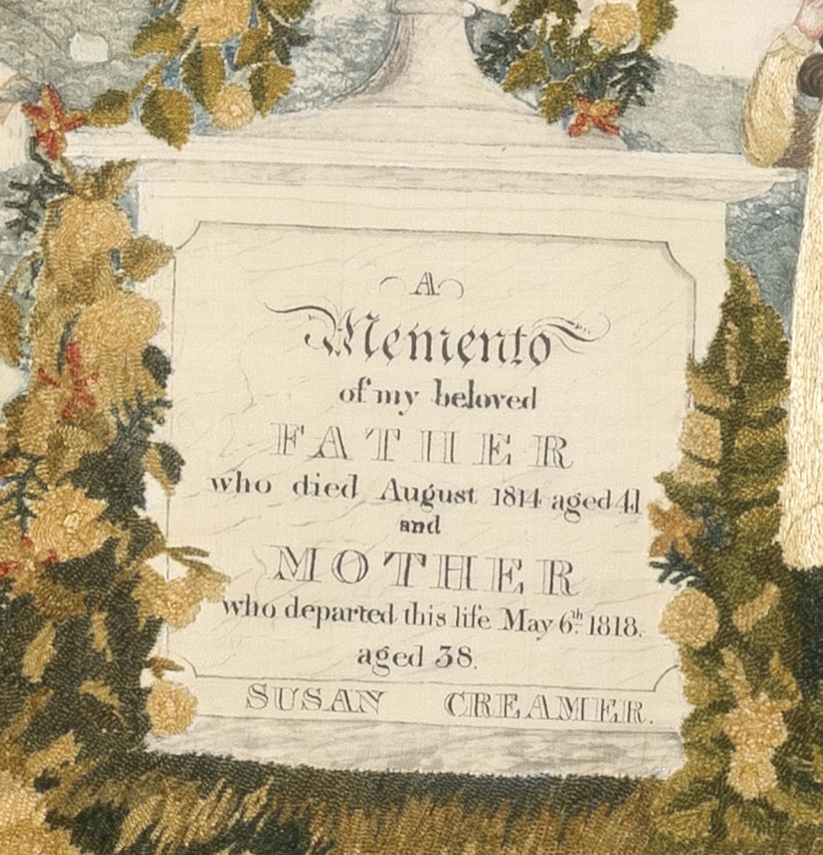 2012.0004.002 A Needlework Picture, Detail 3