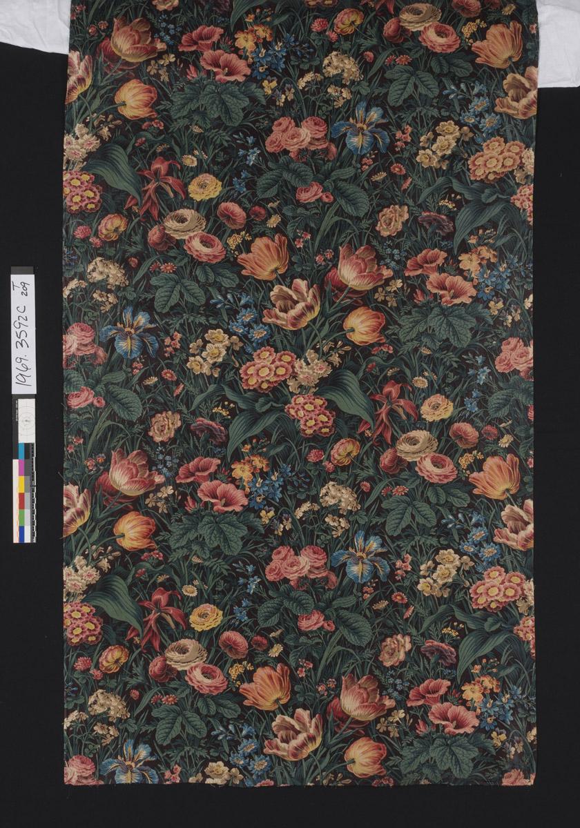 1969.3592 C Textile, printed, detail 1