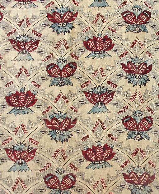 T217 textile, printed design repeat