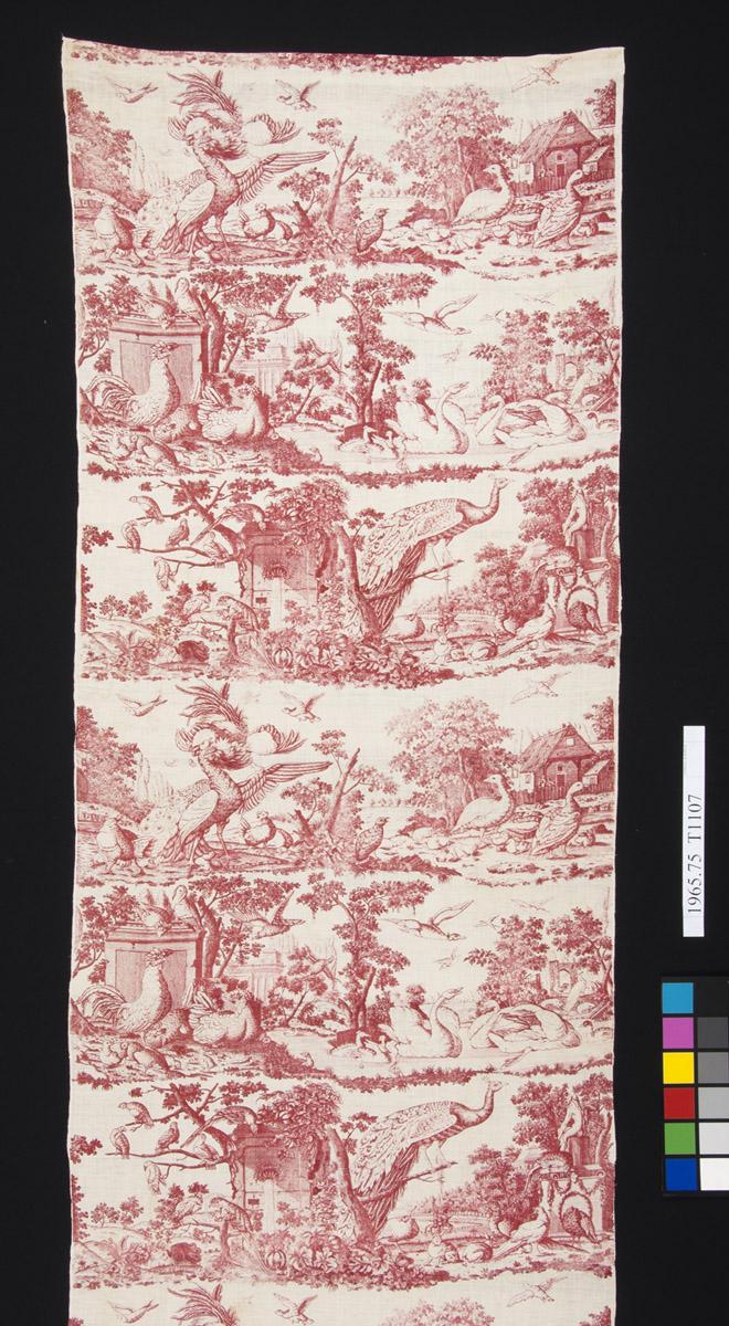 1965.0075.003 Textile, printed, detail 1