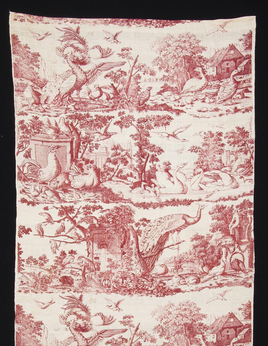 1965.0075.003 Textile, printed, detail 2