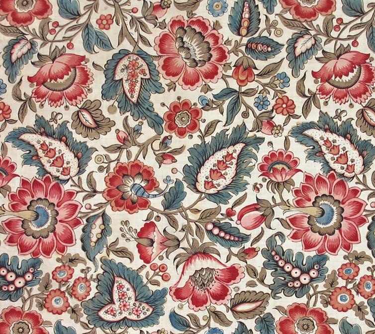 T1290 textile, printed design repeat
