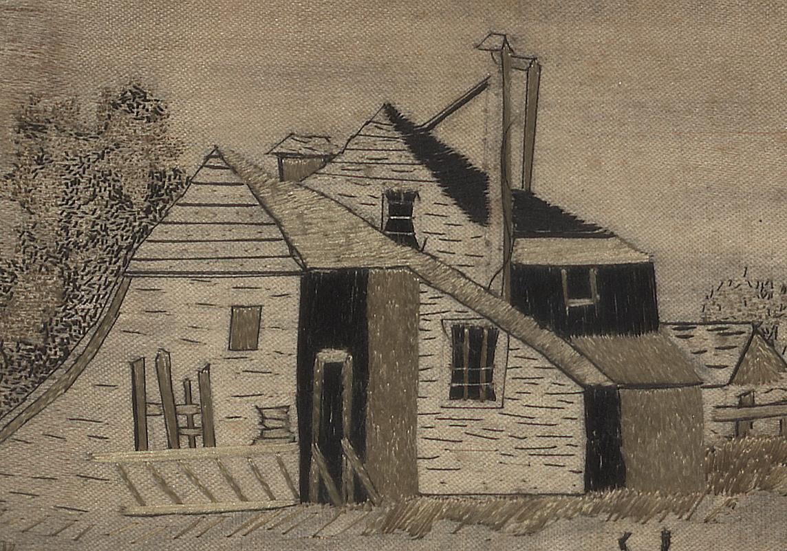 1959.0110.001 A Needlework Picture, Detail
