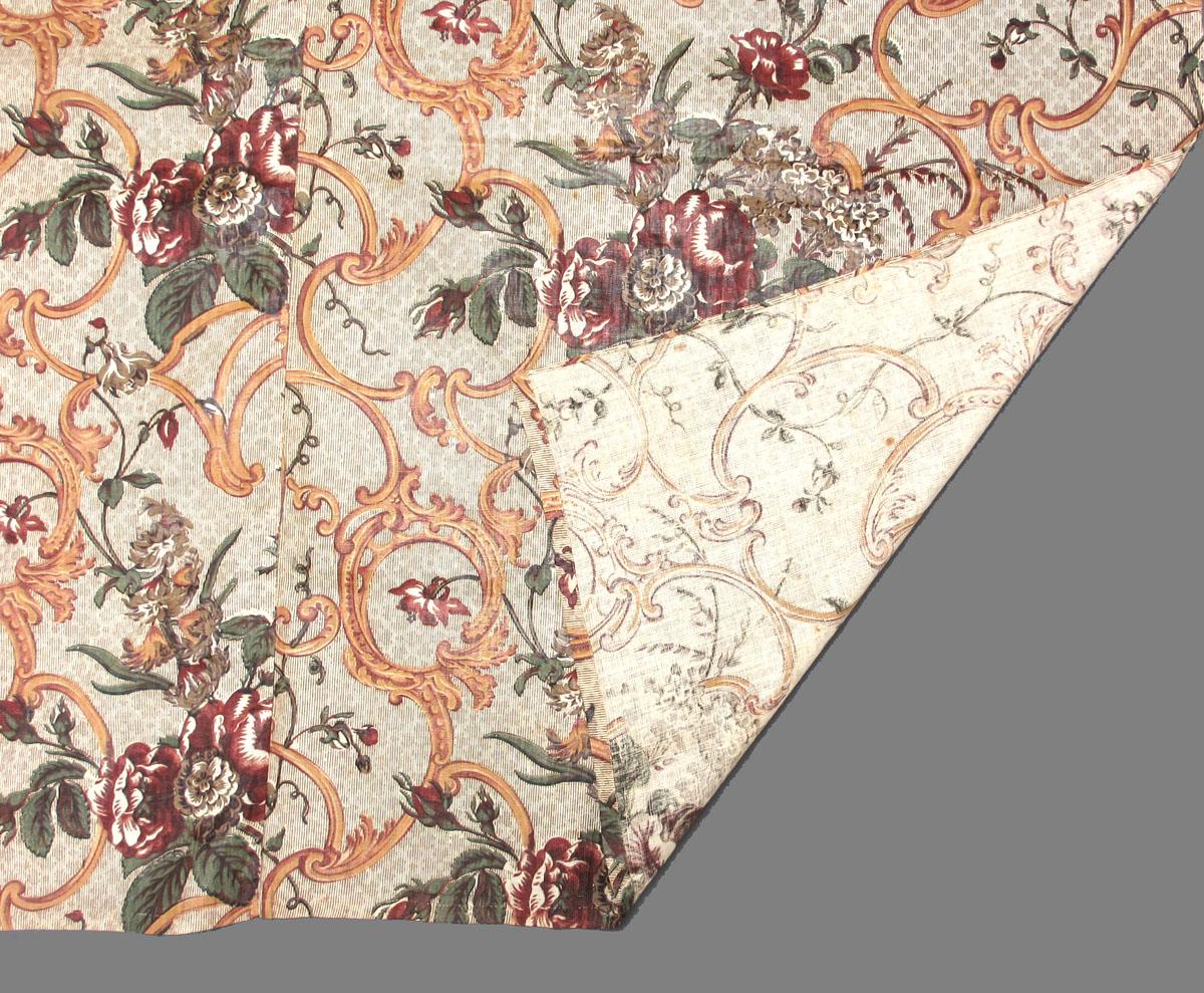 1959.0114.003 Textile, printed partial folded corner