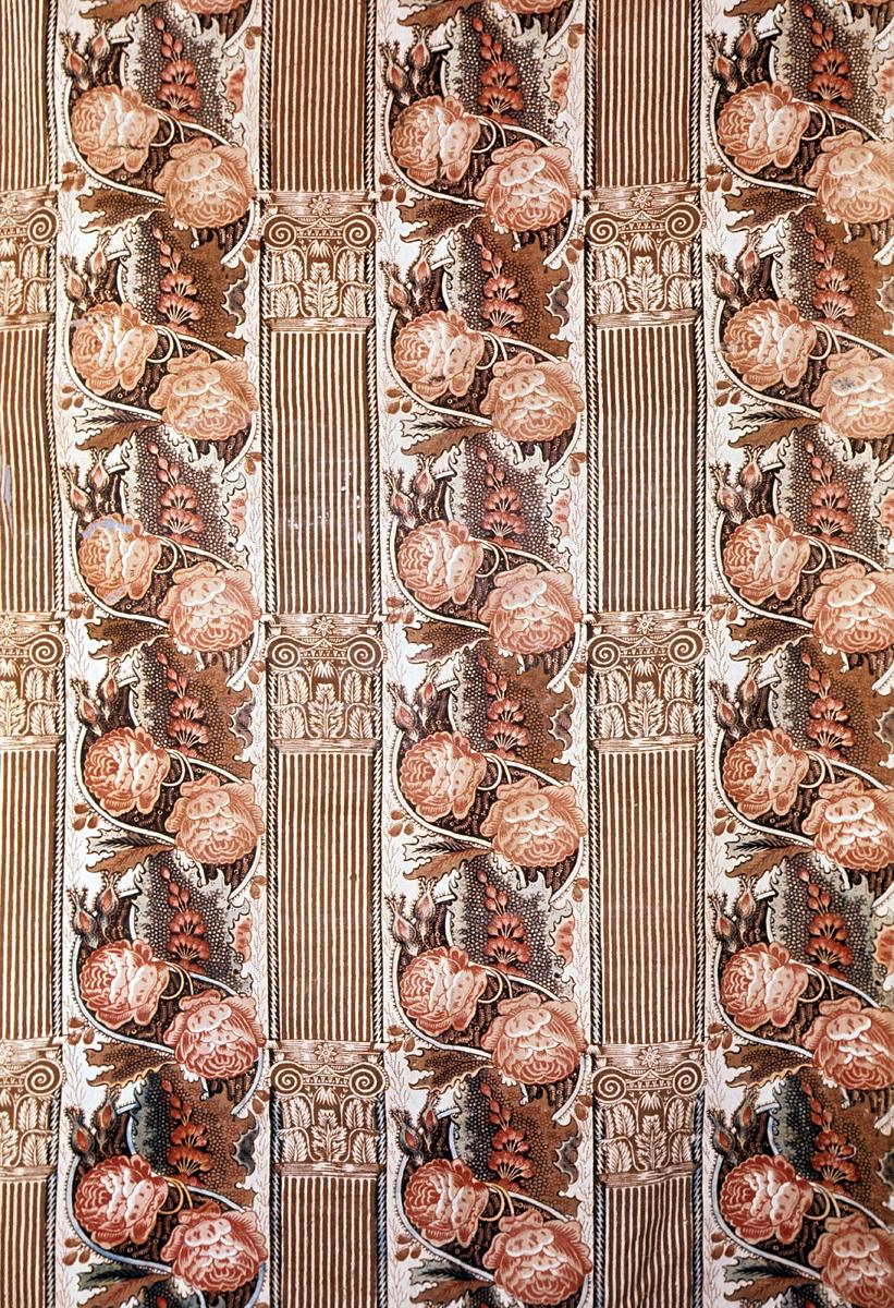T1064 textile, printed design repeat