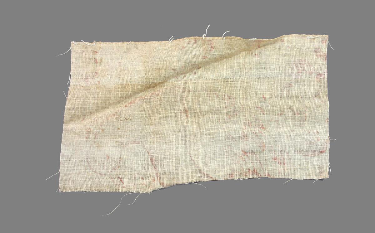 1969.8397.004 Textile, printed reverse