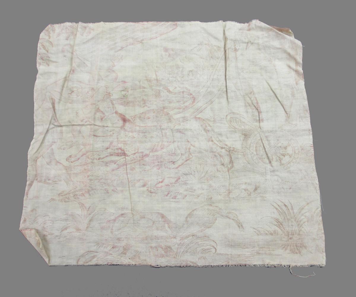1969.8394.036 Textile, printed reverse