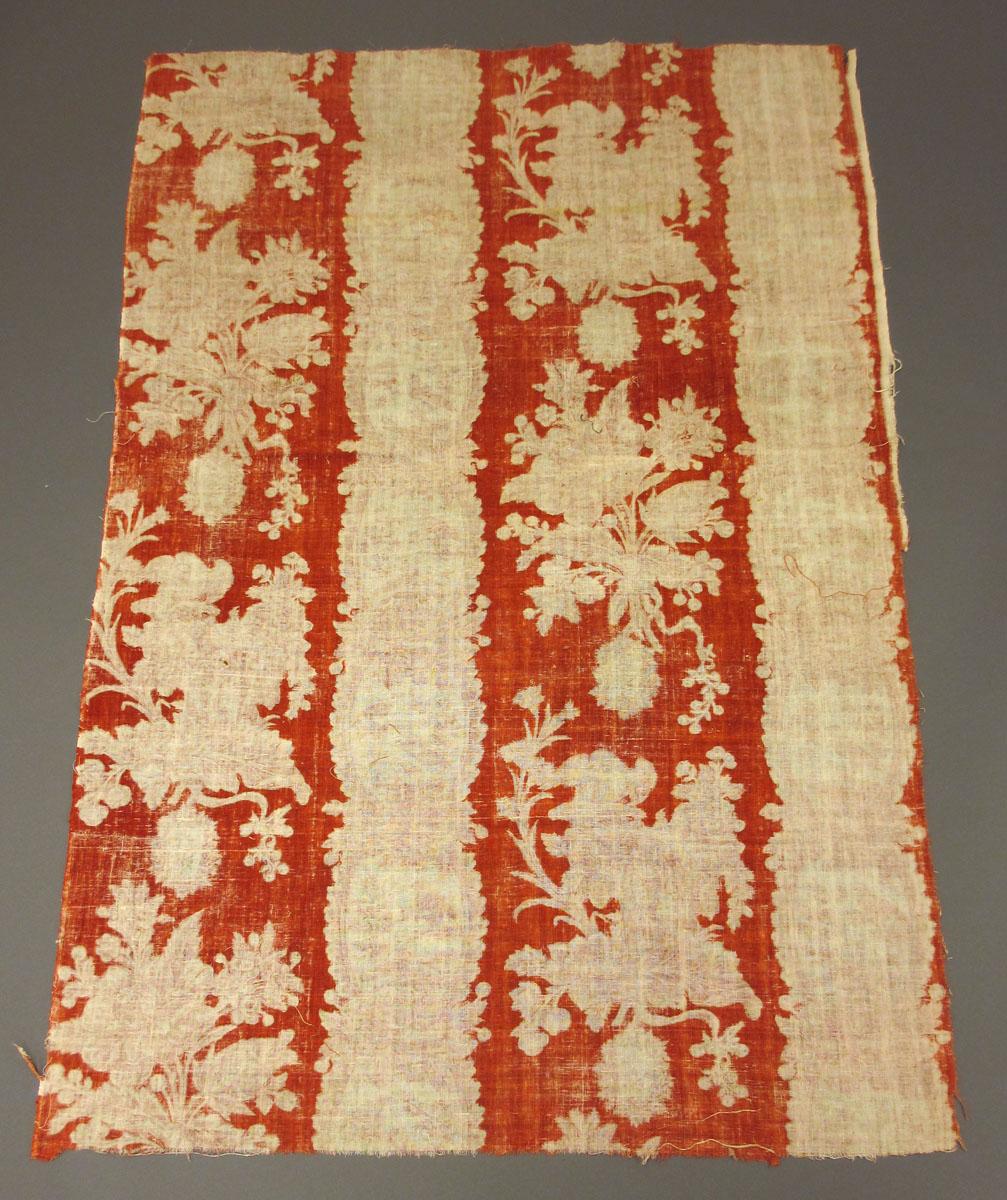 1959.0118.002 Textile, printed partial reverse