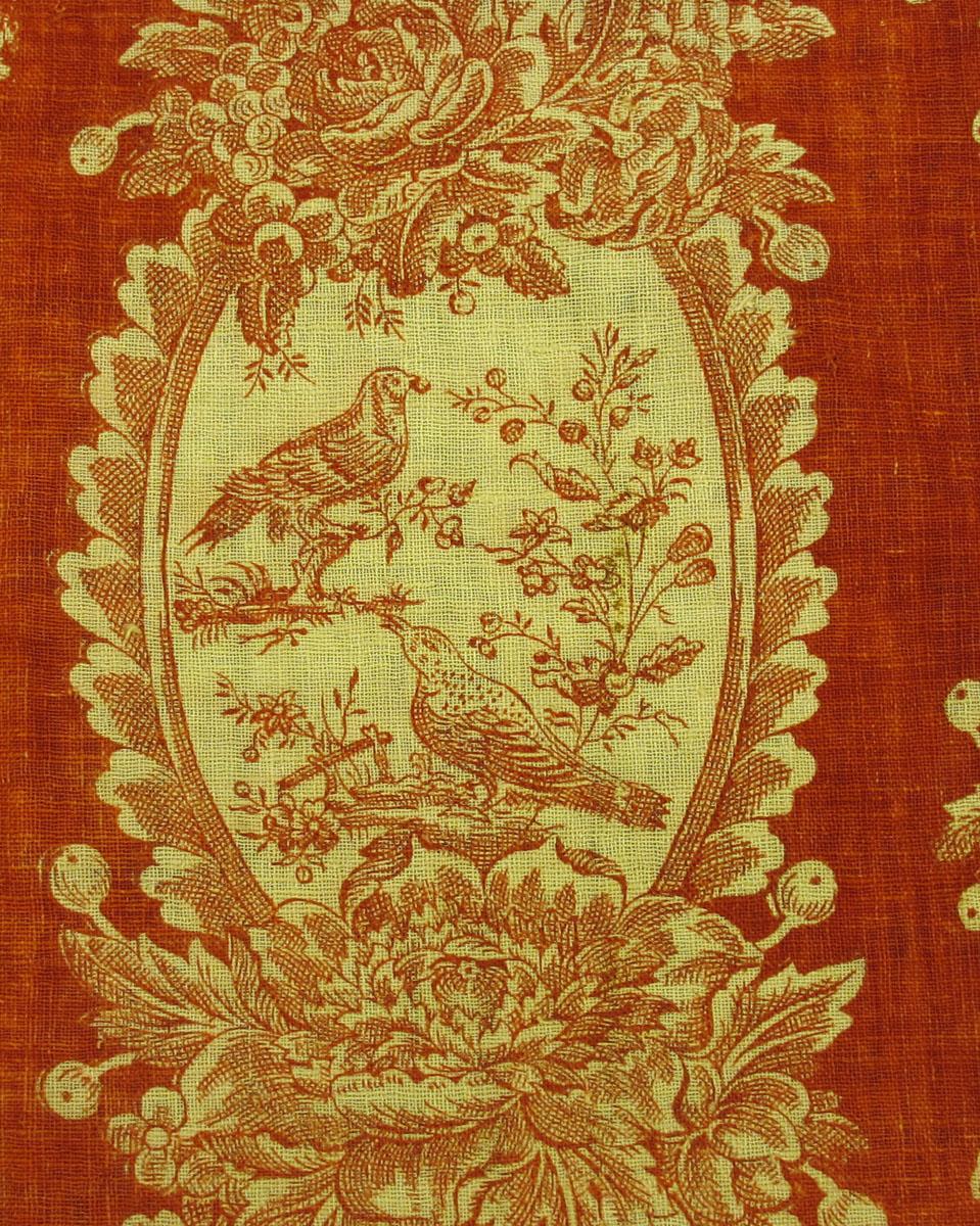 1959.0118.002 Textile, printed detail 1