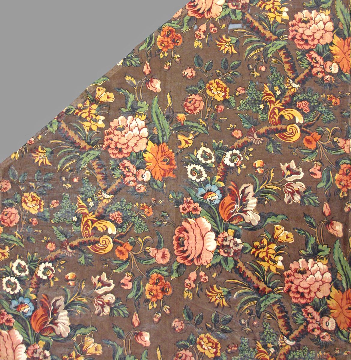 T229 Textile, printed, partial design repeat