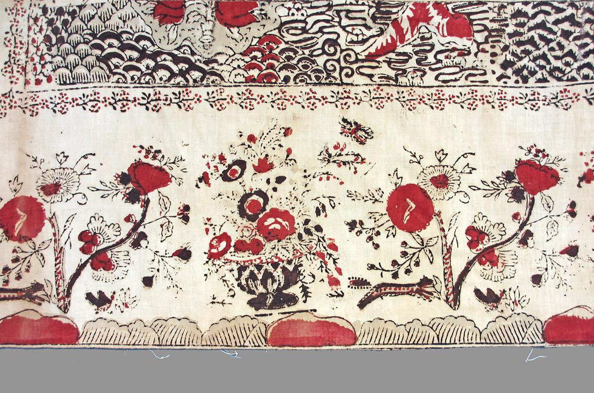 1969.0338.002 textile, printed detail 1