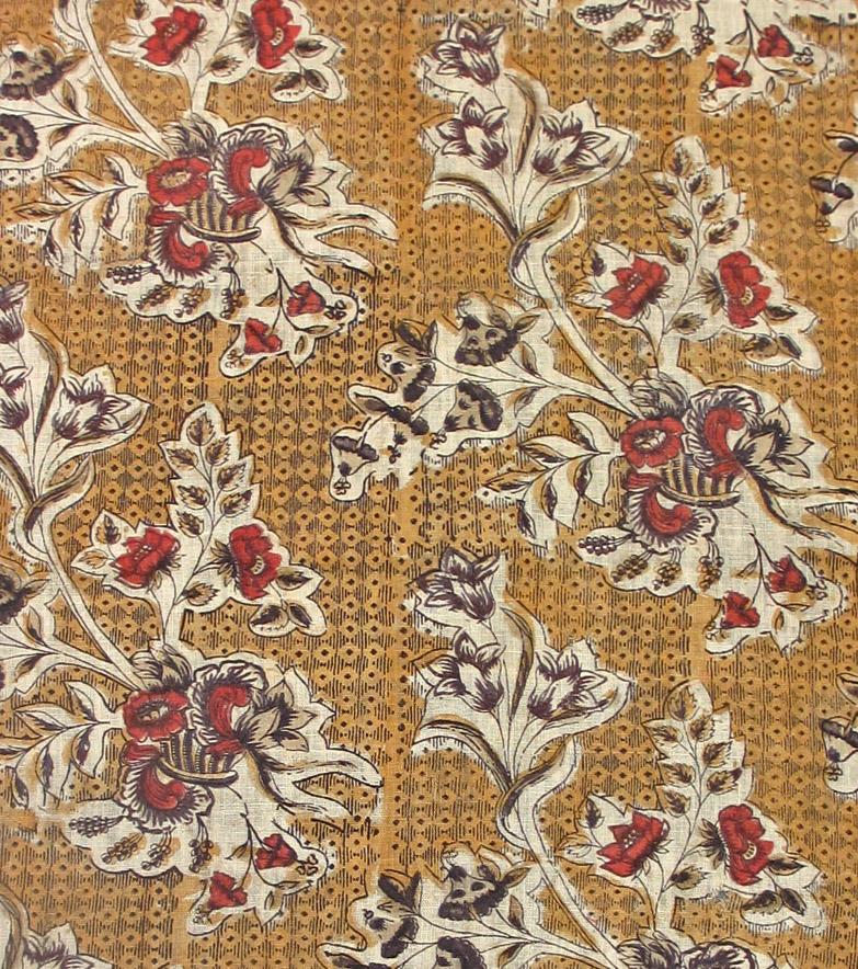 T2216 Textile, printed, partial design repeat