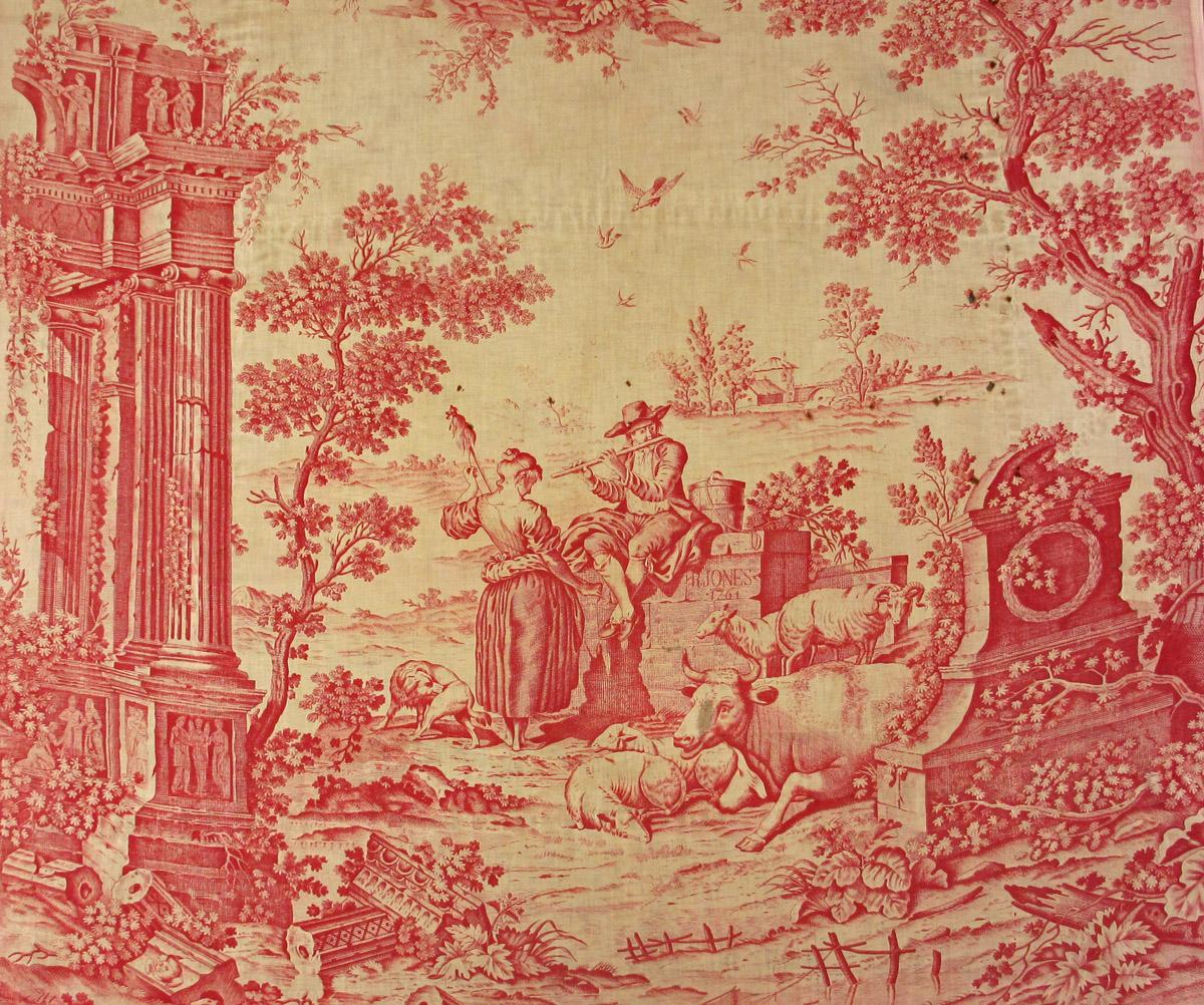 1969.3890 Textile, printed detail 1