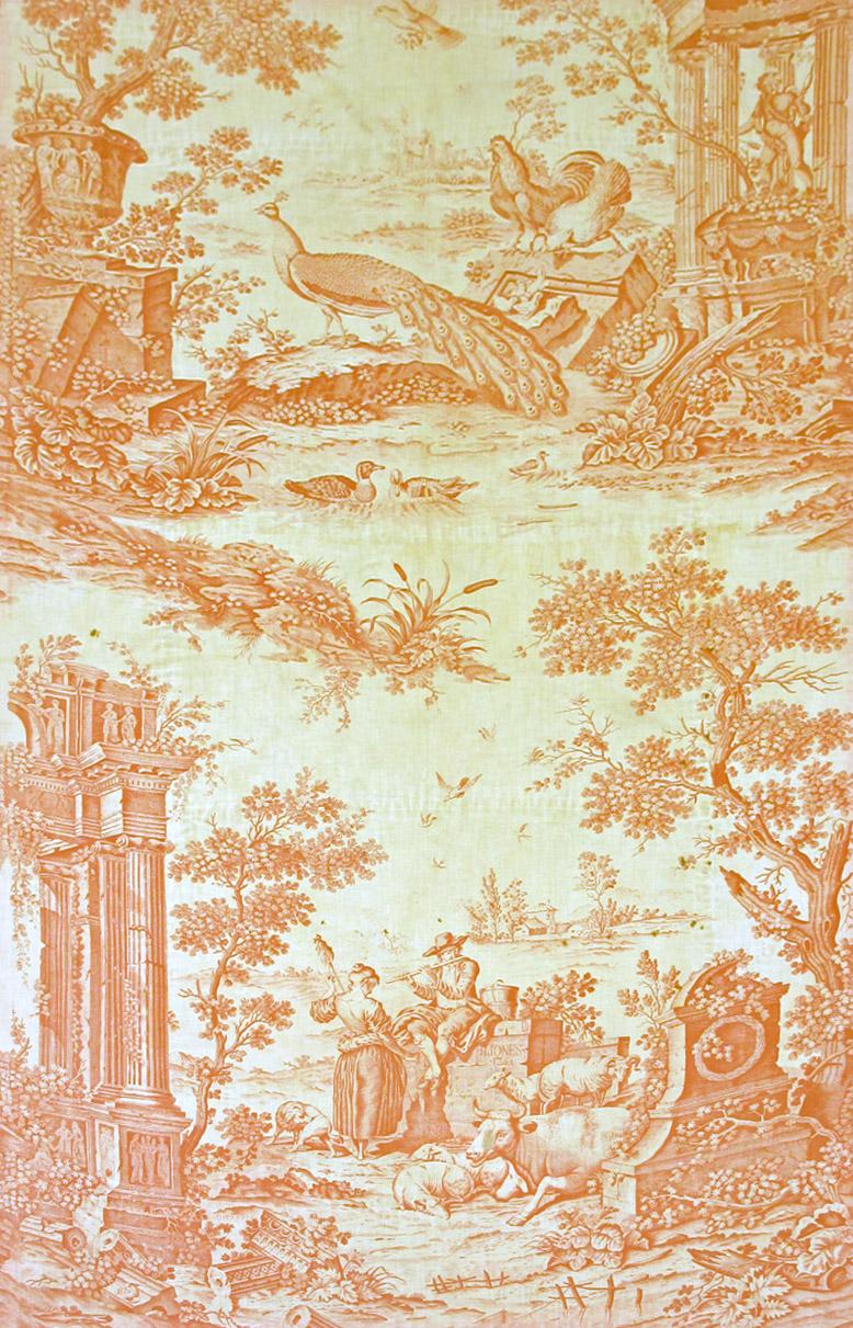 T150.1 textile, printed design repeat