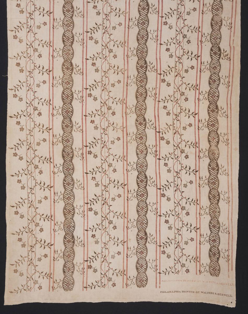 1958.0605.005 Textile, printed, detail 2