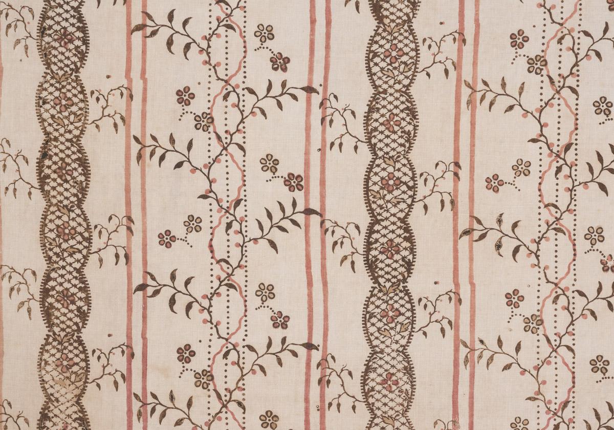 1958.0605.005 Textile, printed, detail 3