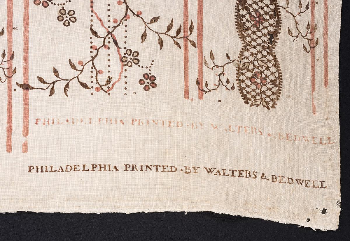 1958.0605.005 Textile, printed, detail 5