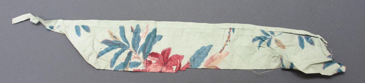 1969.3122.005 Textile, printed reverse