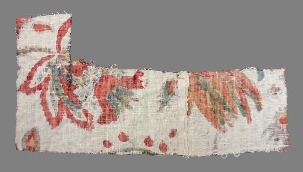 1969.3159.002 Textile, printed reverse