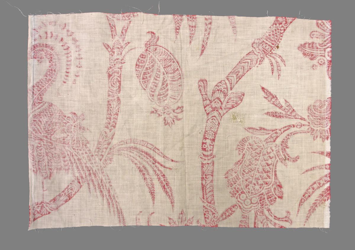 1966.0032.003 Textile, printed reverse