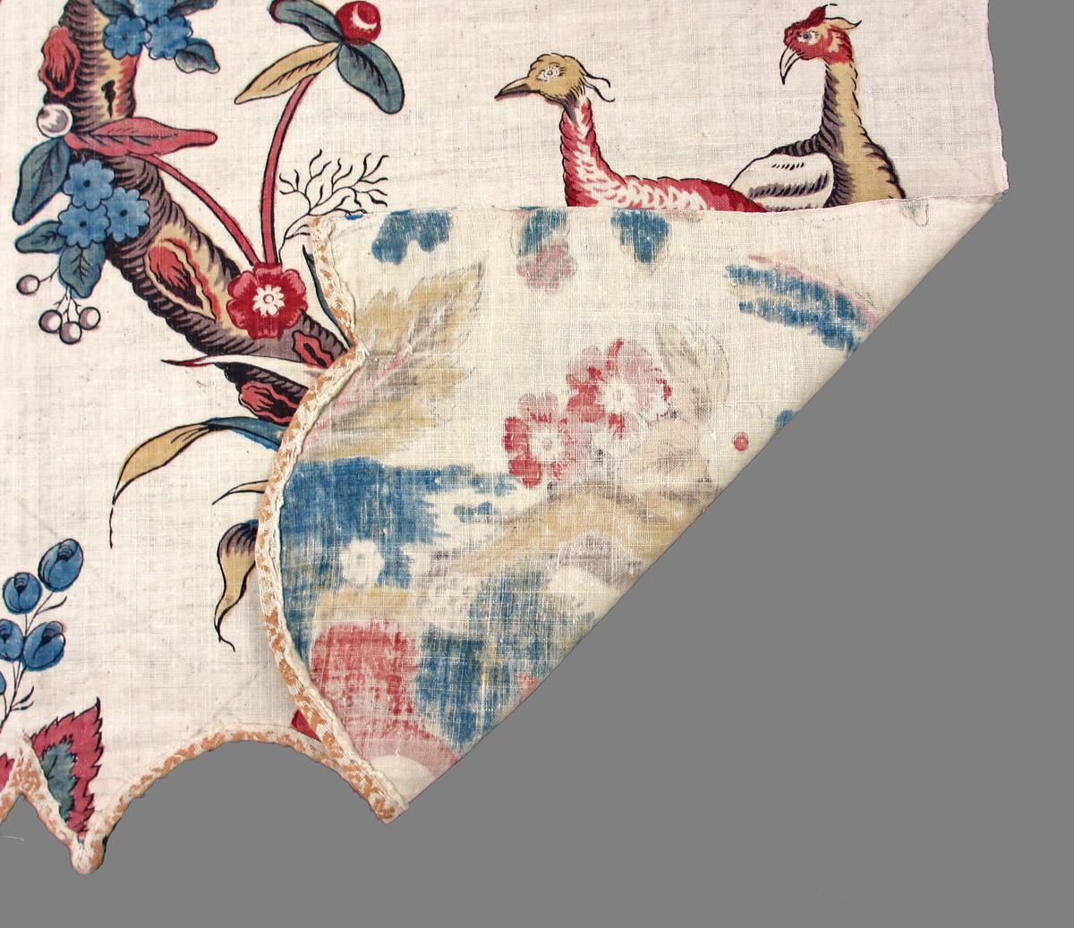 1958.0112.011 textile, printed folded corner