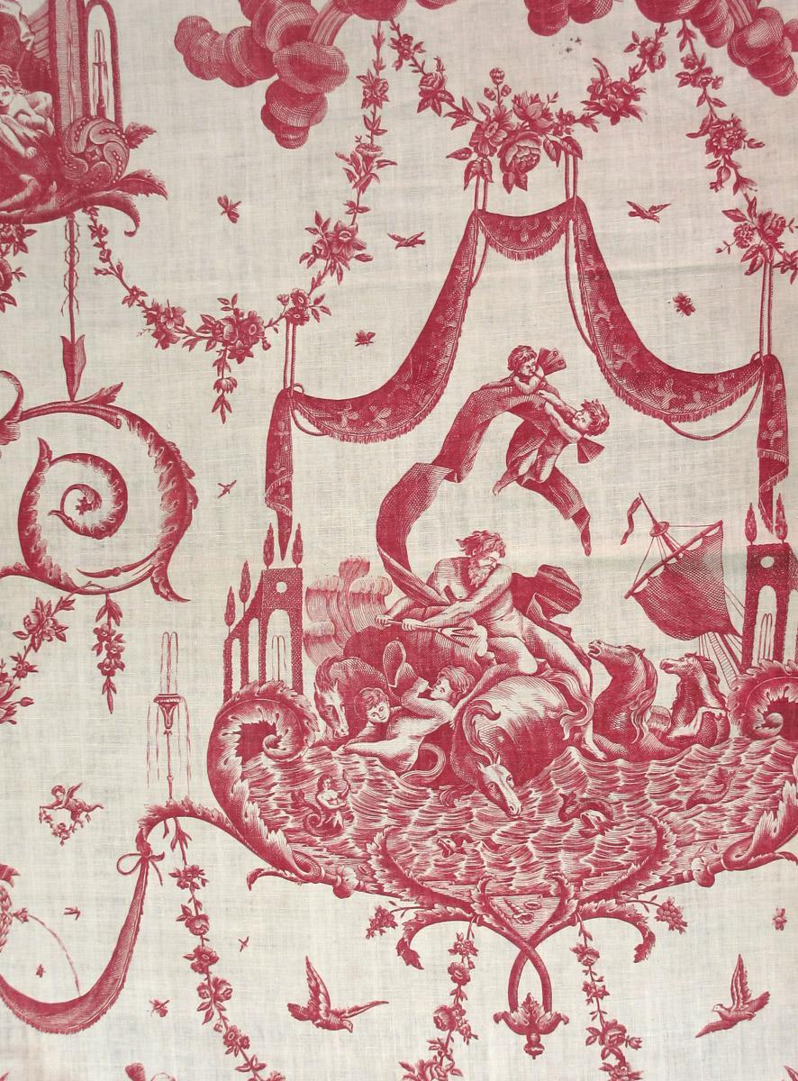 1958.0035.004 B textile, printed detail 2