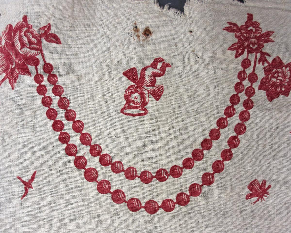 1958.0035.004 B textile, printed detail 4