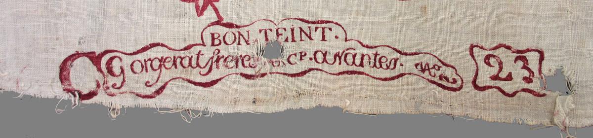 1958.0035.004 B textile, printed detail 3