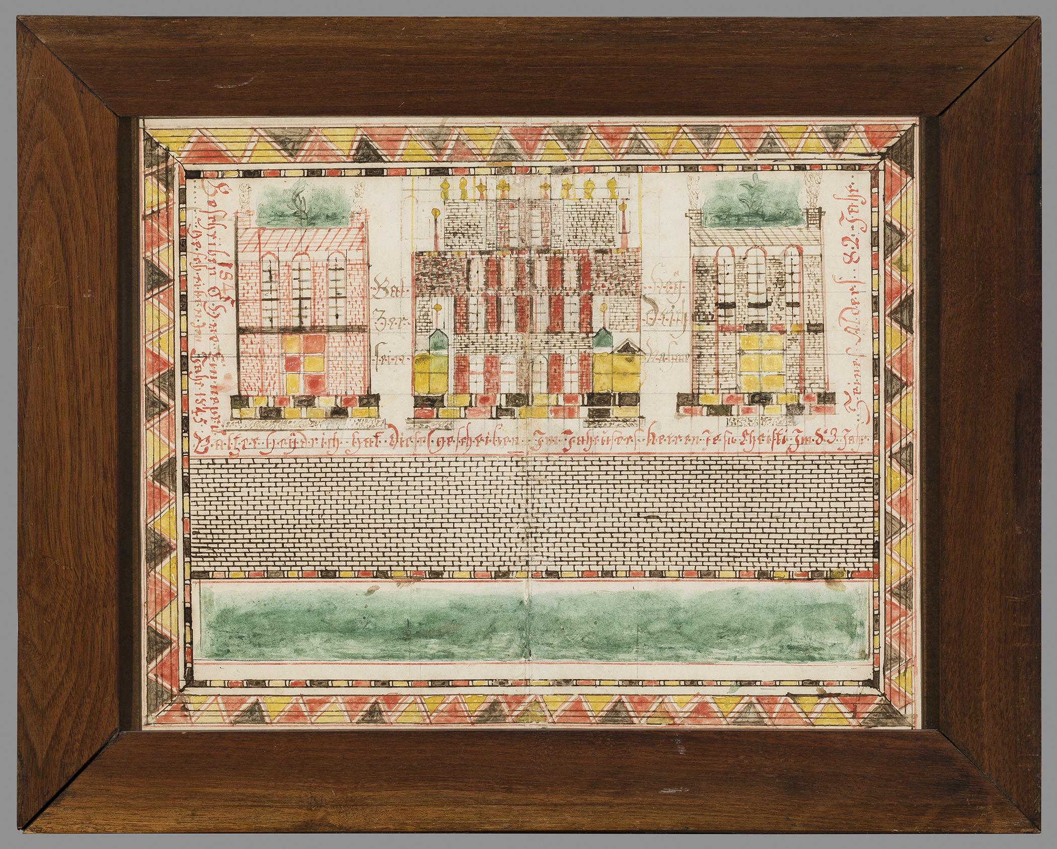 1959.0141 A Fraktur, B Frame, view 1