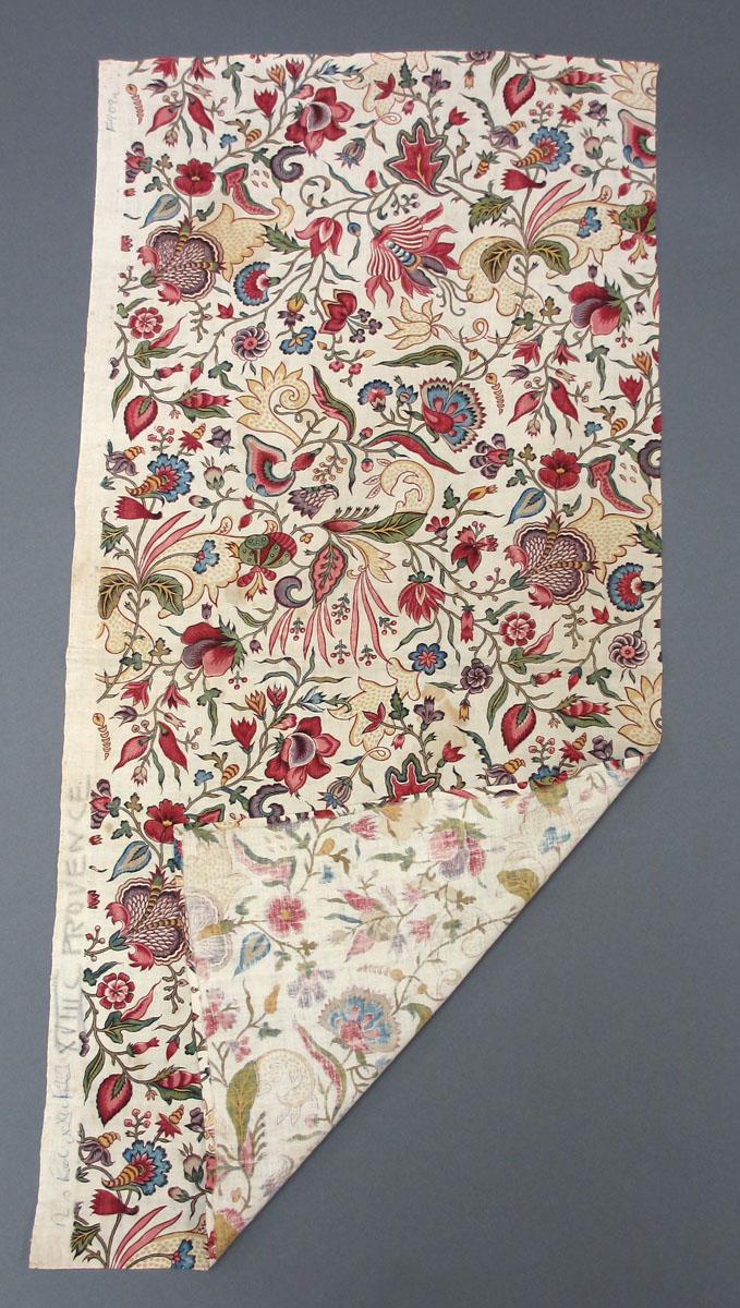 1961.0026.002 Textile, printed folded corner
